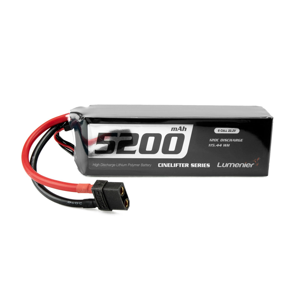 Lumenier 5200mAh 6S 120c CineLifter LiPo Battery - XT90
