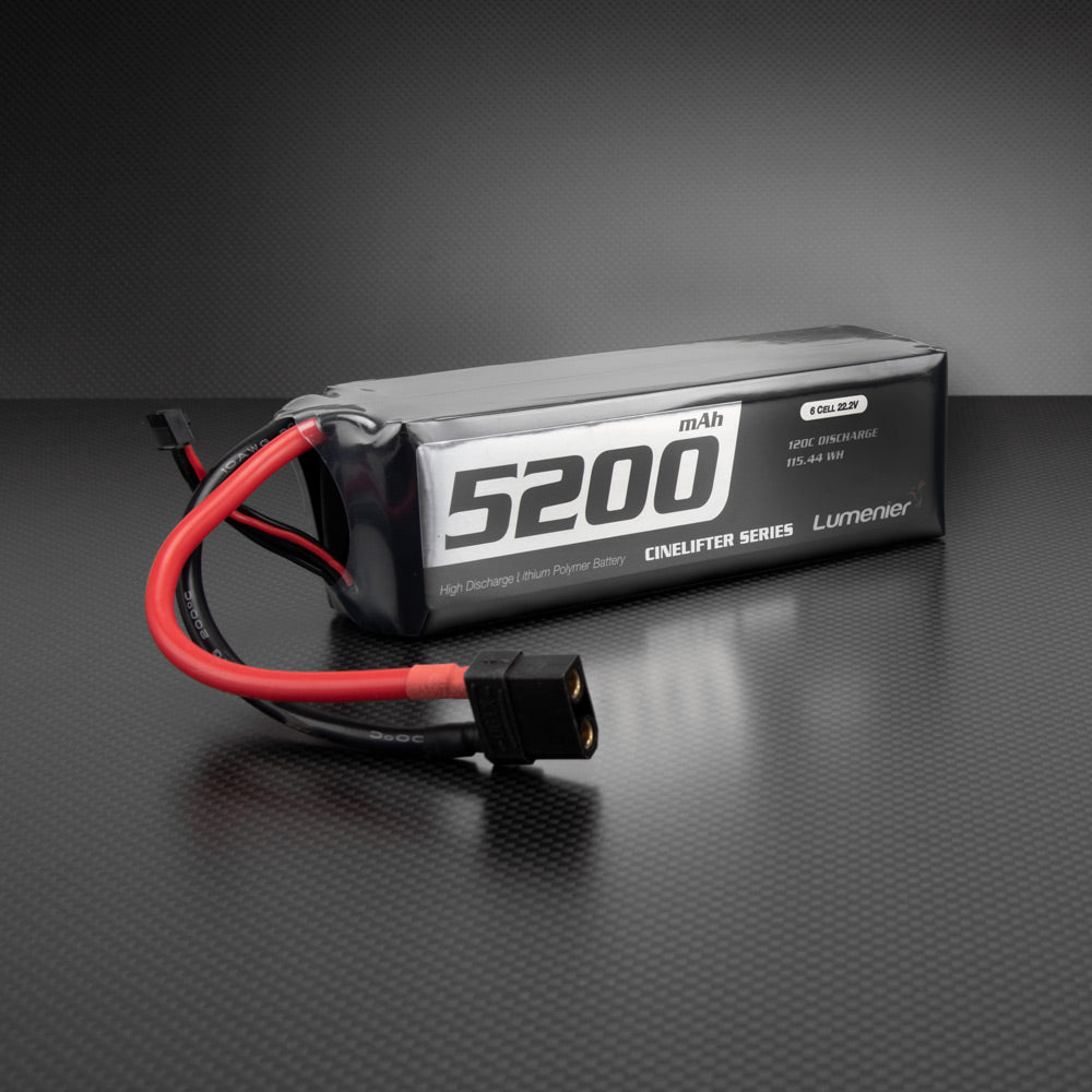 Lumenier 5200mAh 6S 120c CineLifter LiPo Battery - XT90