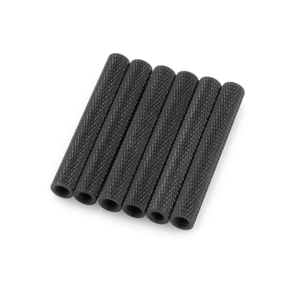 35mm Aluminum Textured Standoff Spacers (Set of 6)