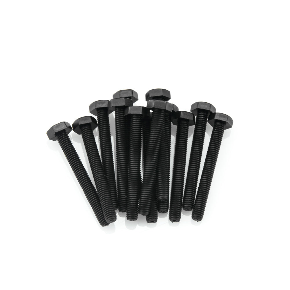 M3 x 25mm Bolt - Black Nylon 6/6 (Set of 13)