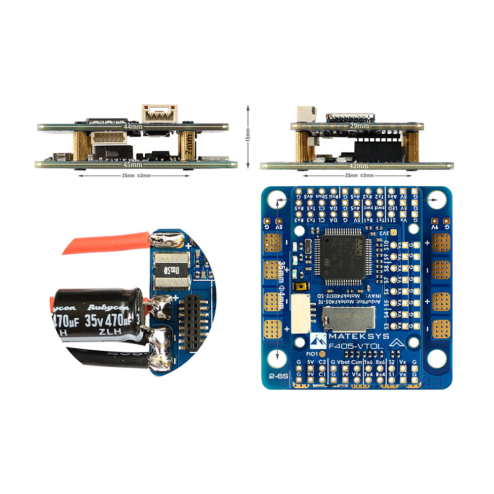 MATEKSYS F405-VTOL Flight Controller
