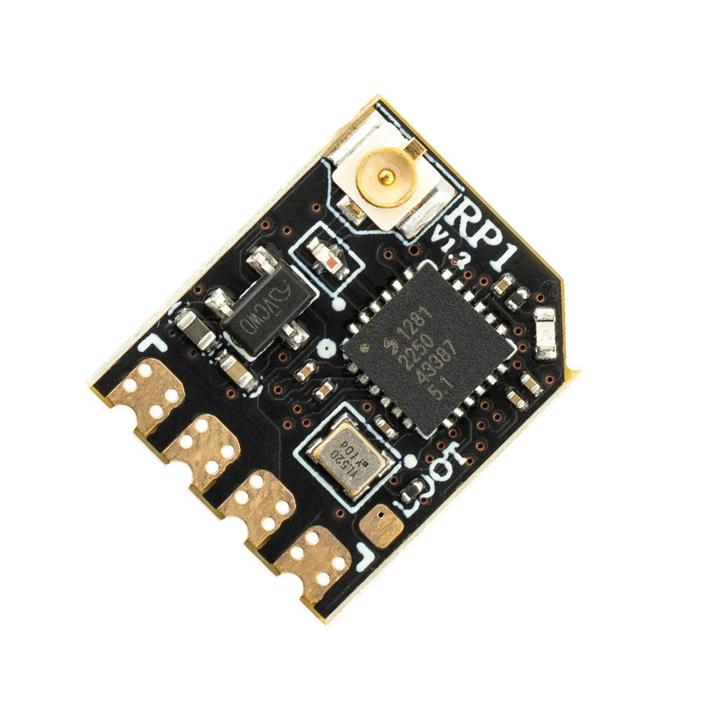 RadioMaster RP1 V2 ExpressLRS 2.4GHz Nano Receiver w/ 65mm UFL T-Antenna