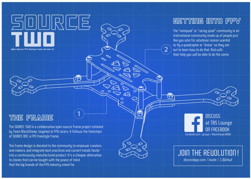 TBS Source Two 5" Racing Frame V0.1