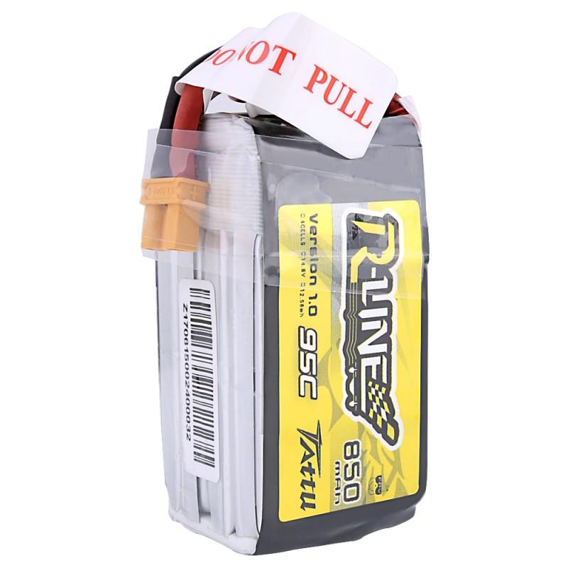 TATTU R-Line 850mAh 4s 95C Lipo Battery (XT-30)