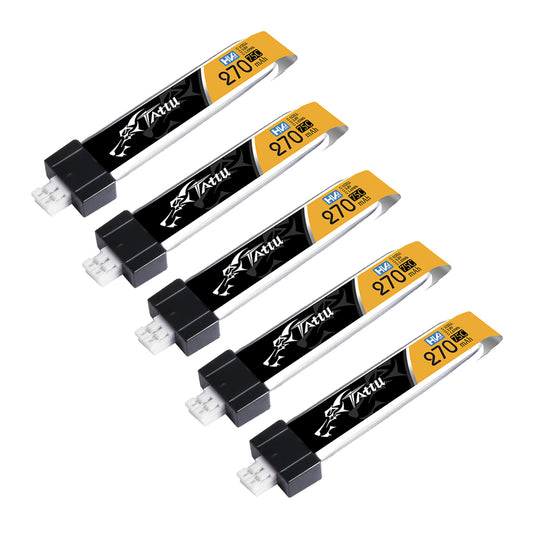 Tattu 270mAh HV 1S 75C LiPo Battery (5Pcs) - PH2.0