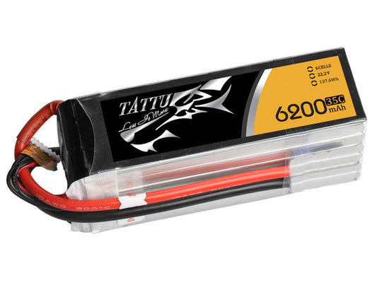 TATTU 6200mAh 6s 35c Lipo Battery