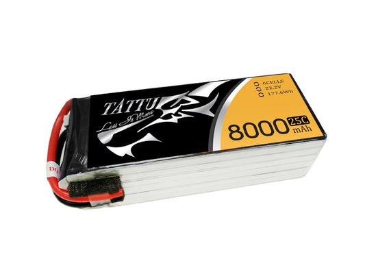 Tattu 8000mAh 6s 25c Lipo Battery
