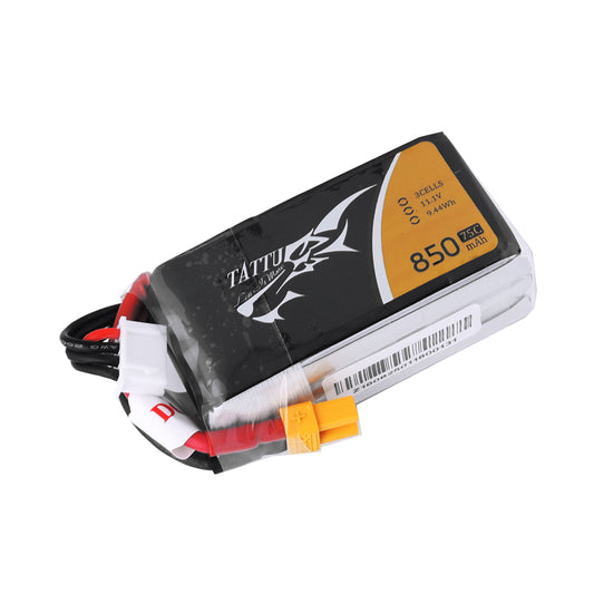 Tattu 850mAh 3S 75C LiPo Battery - XT60
