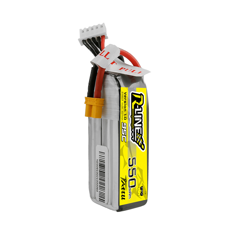 Tattu R-Line Version 1.0 550mAh 4S 95C LiPo Battery - XT30