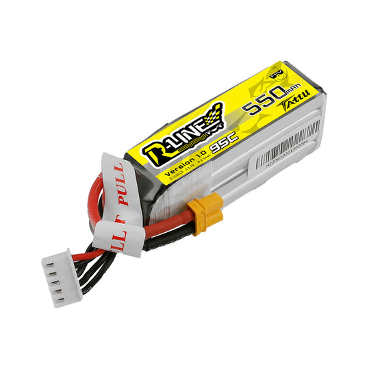 Tattu R-Line Version 1.0 550mAh 4S 95C LiPo Battery - XT30