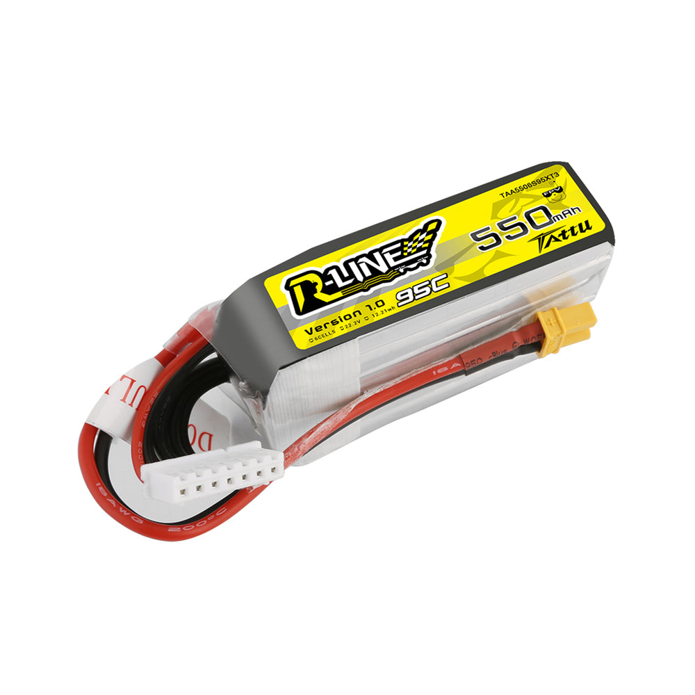 Tattu R-Line Version 1.0 550mAh 6S 95C LiPo Battery - XT30