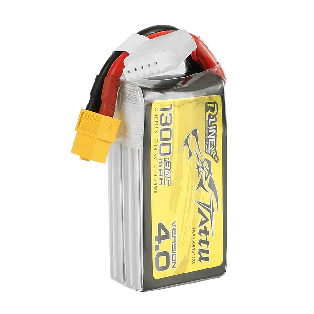 Tattu R-Line Version 4.0 1300mAh 4S 130C LiPo Battery - XT60