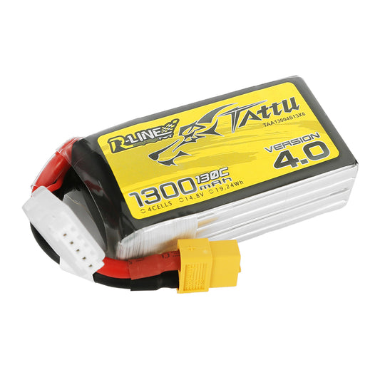 Tattu R-Line Version 4.0 1300mAh 4S 130C LiPo Battery - XT60