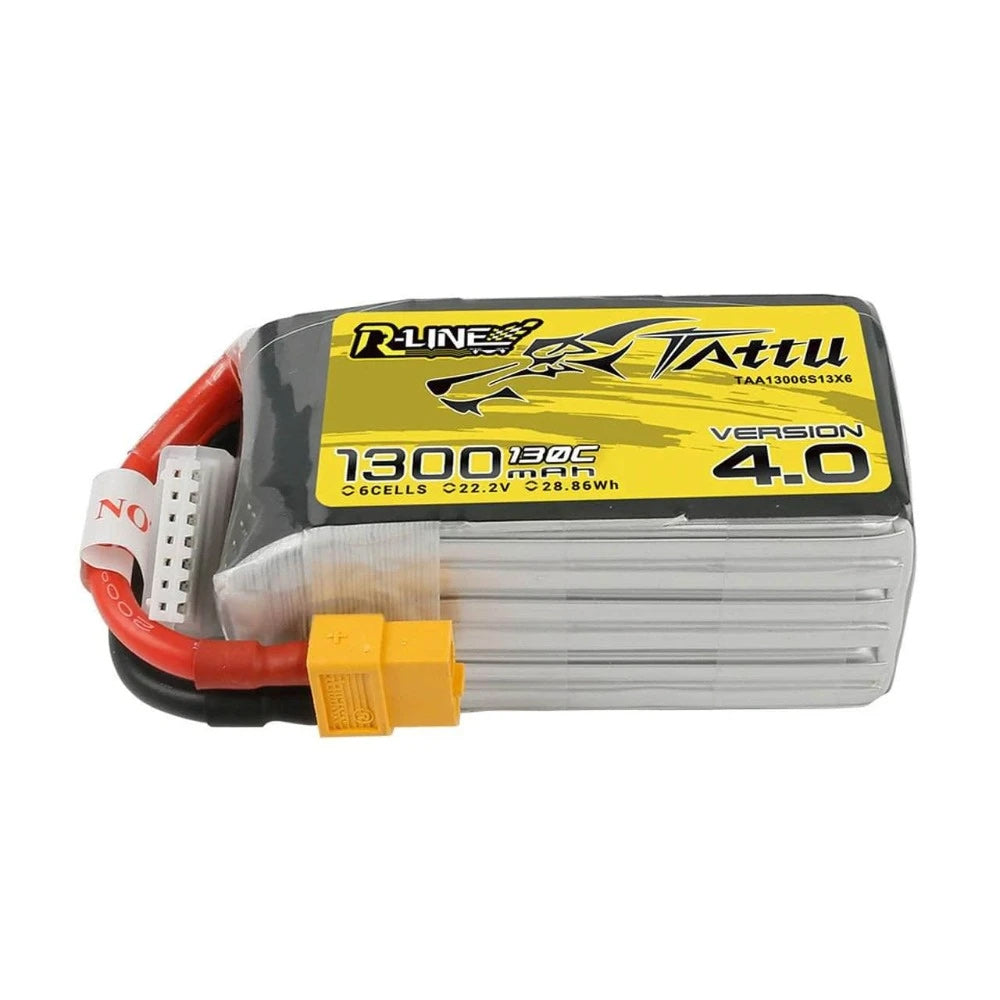 Tattu R-Line Version 4.0 1300mAh 6S1P 130C Lipo Battery