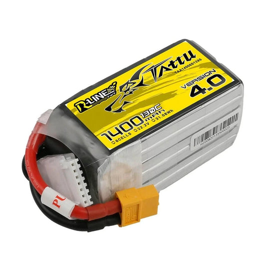 Tattu R-Line Version 4.0 1400mAh 6S1P 130C Lipo Battery
