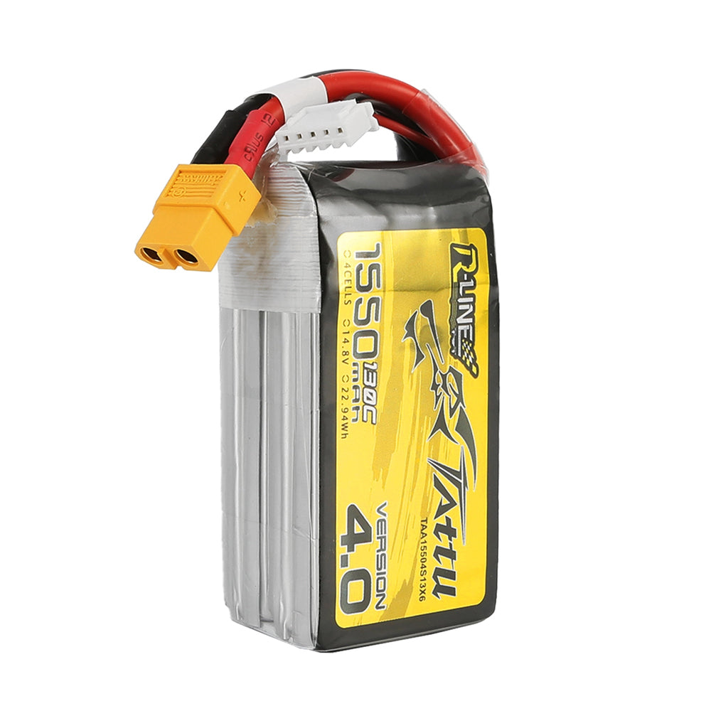 Tattu R-Line Version 4.0 1550mAh 4S 130C LiPo Battery - XT60