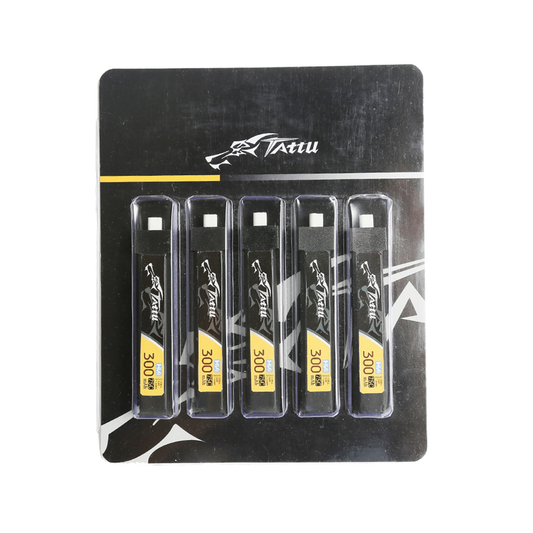 Tattu 300mAh HV 1s 75C  LiPo Battery (5pcs) - PH2.0