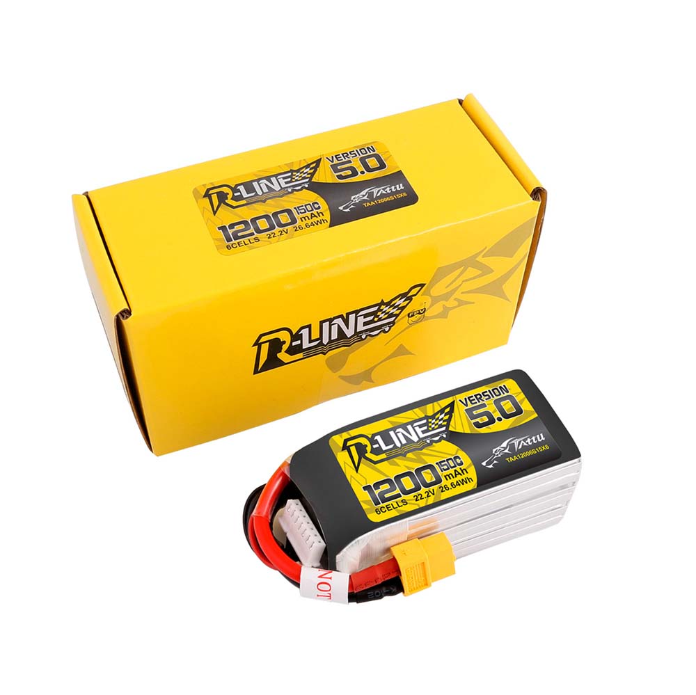 Tattu R-Line Version 5.0 1200mAh 6S1P 150C LiPo Battery