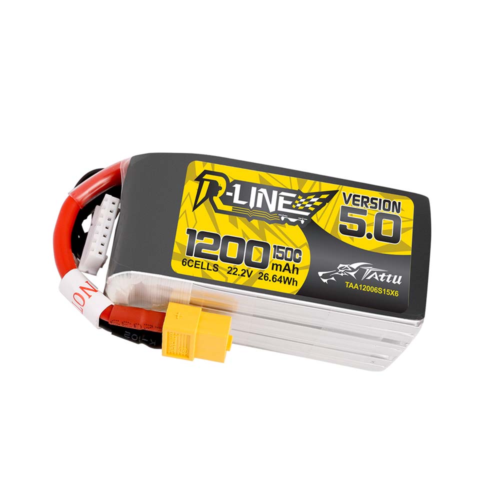 Tattu R-Line Version 5.0 1200mAh 6S1P 150C LiPo Battery