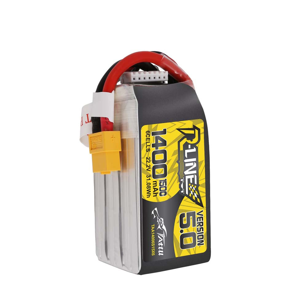 Tattu R-Line Version 5.0 1400mAh 6S1P150C LiPo Battery