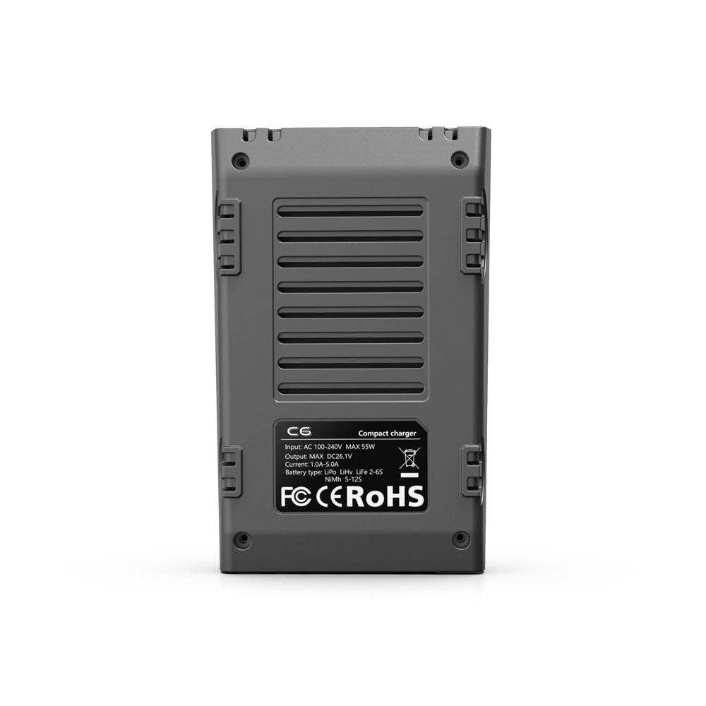 ToolkitRC C6 1-6S 50W 5A AC Compact Balance Charger - XT60