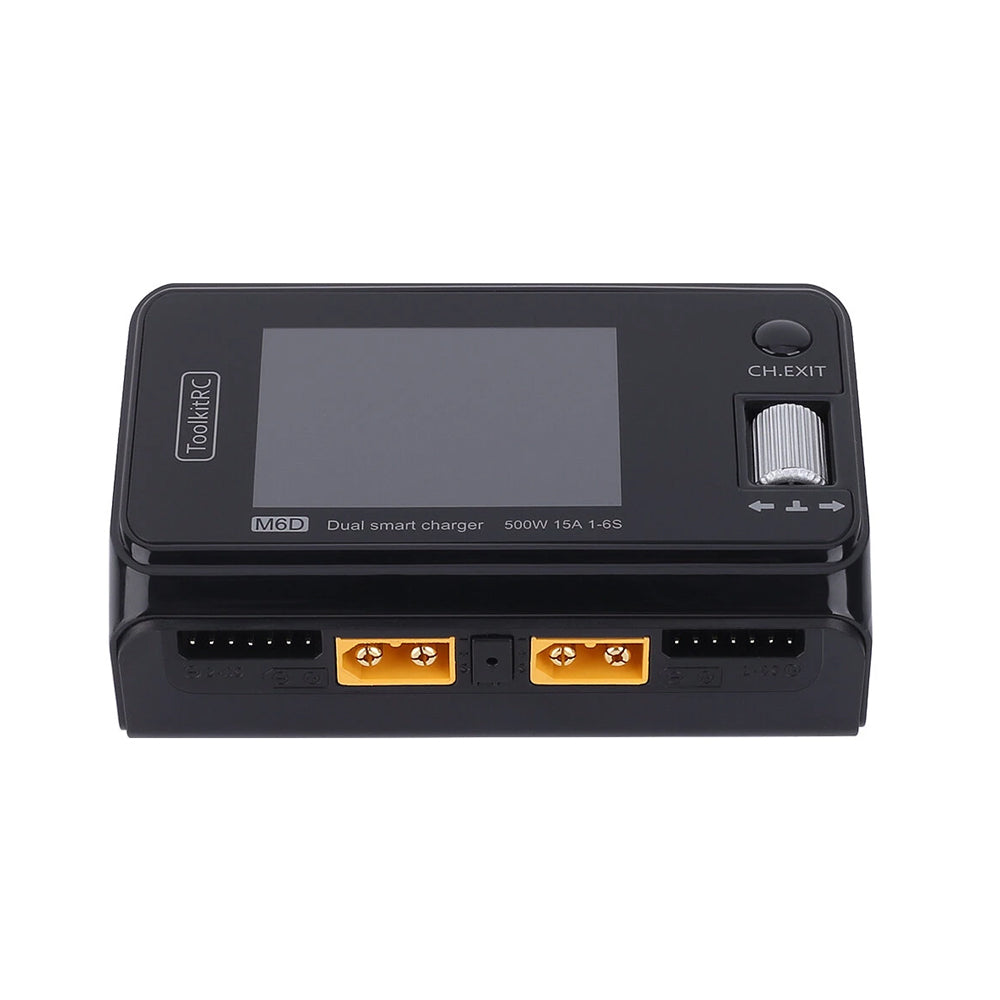ToolKitRC M6D 500W 15A 1-6S DC Dual Smart Charger
