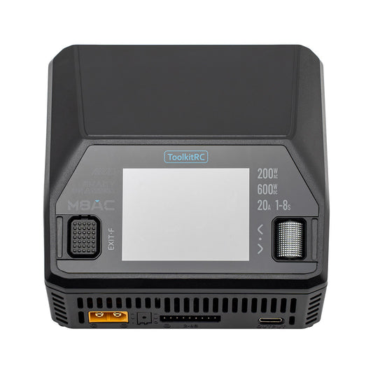 ToolkitRC M8AC 600W 20A 1-8S AC/DC Smart Charger - XT60