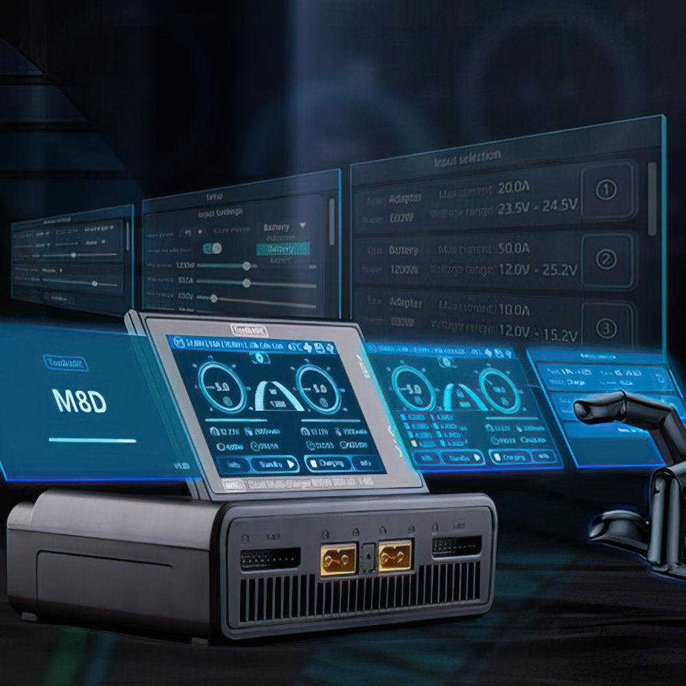 ToolkitRC M8D 1-8S 1600W 50A Touchscreen Charger