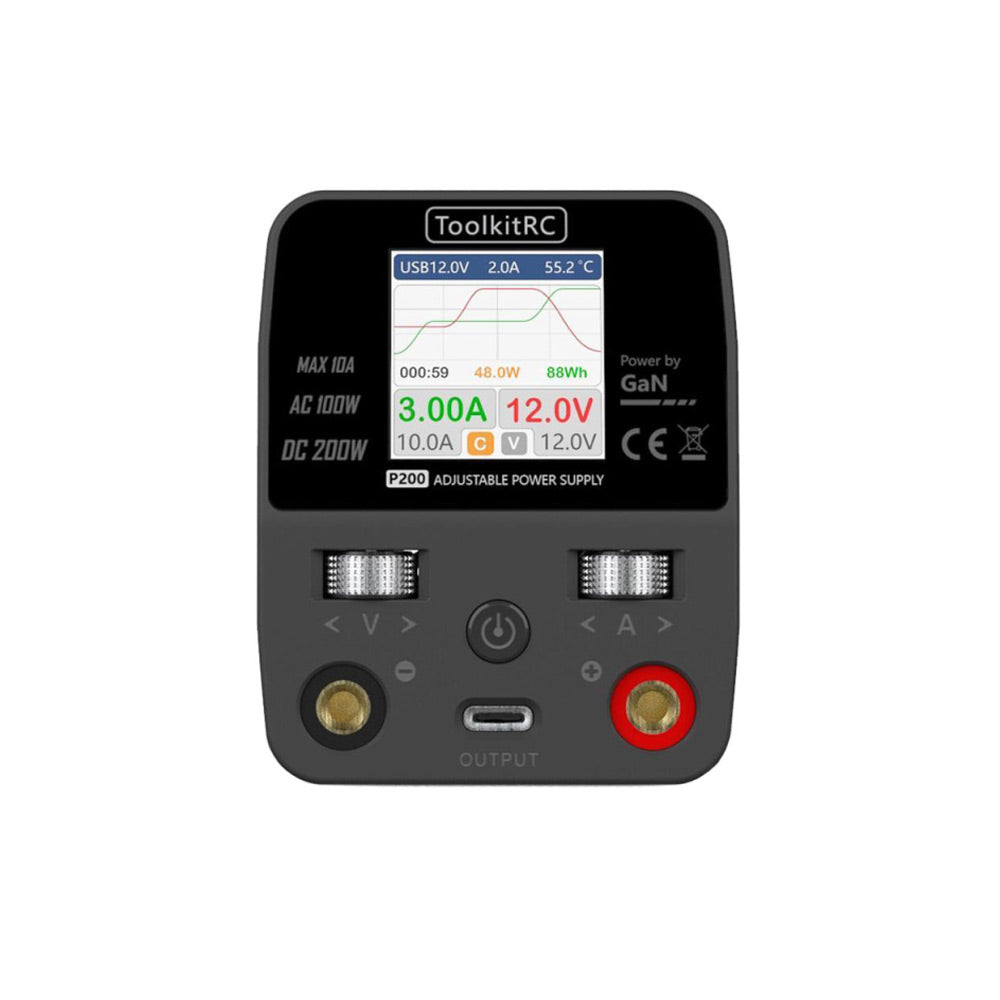 ToolkitRC P200 V2 30V 200W 10A Mini Power Supply - XT60 