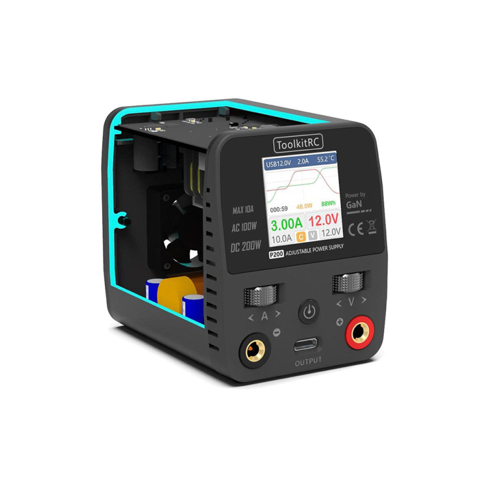 ToolkitRC P200 V2 30V 200W 10A Mini Power Supply - XT60 