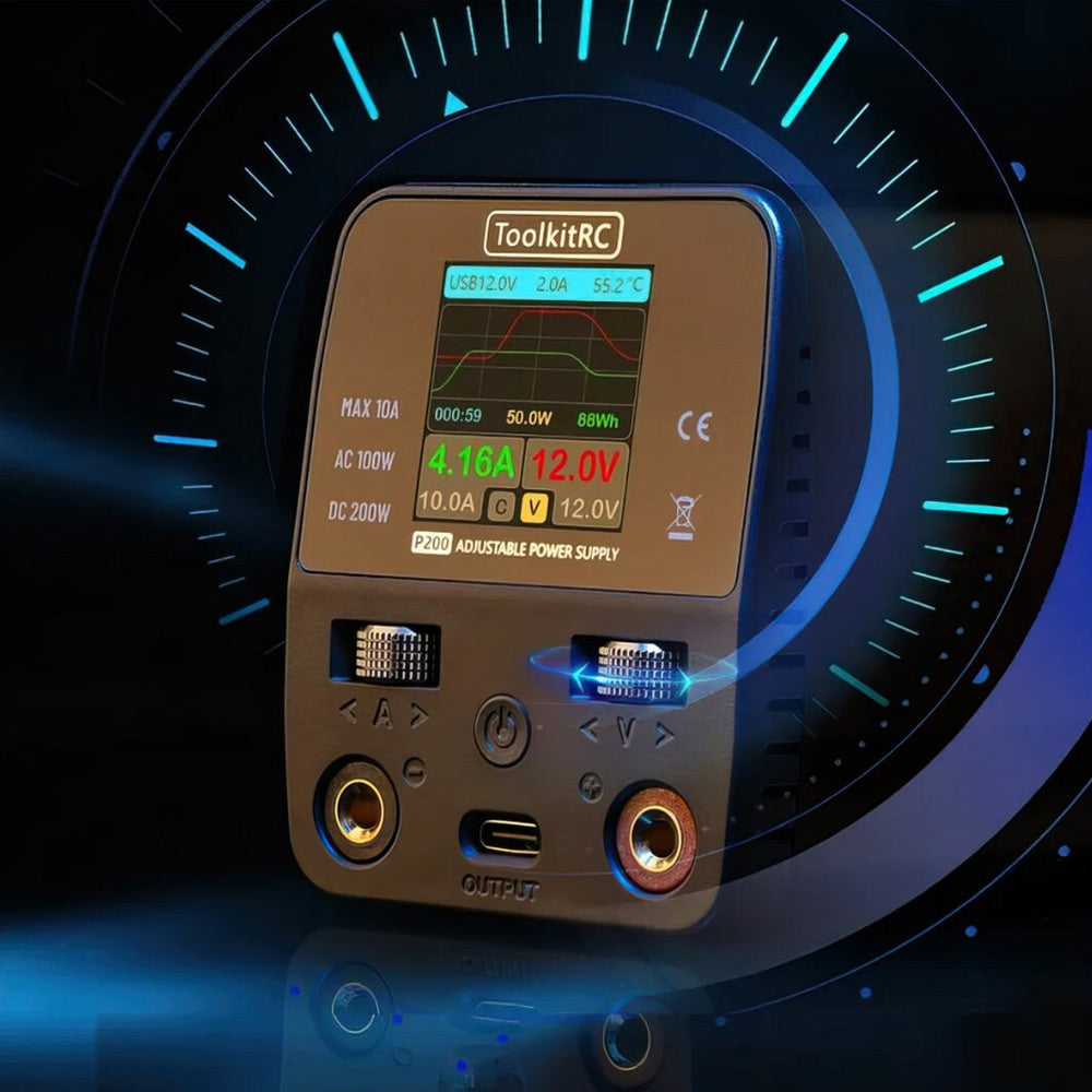 ToolkitRC P200 V2 30V 200W 10A Mini Power Supply - XT60 