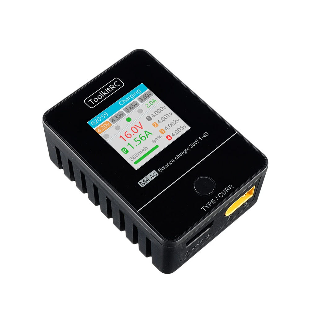 ToolKitRC M4AC 30W 2.5A Compact AC Balance Charger - XT60