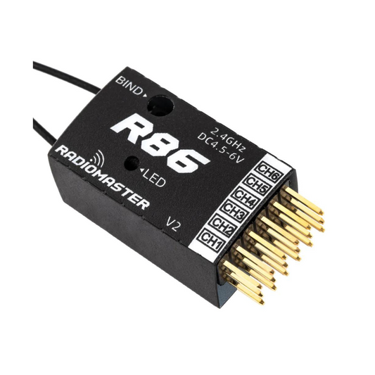 RadioMaster R86 V2 6CH Frsky D8/D16 + Futaba SFHSS Compatible PWM Receiver