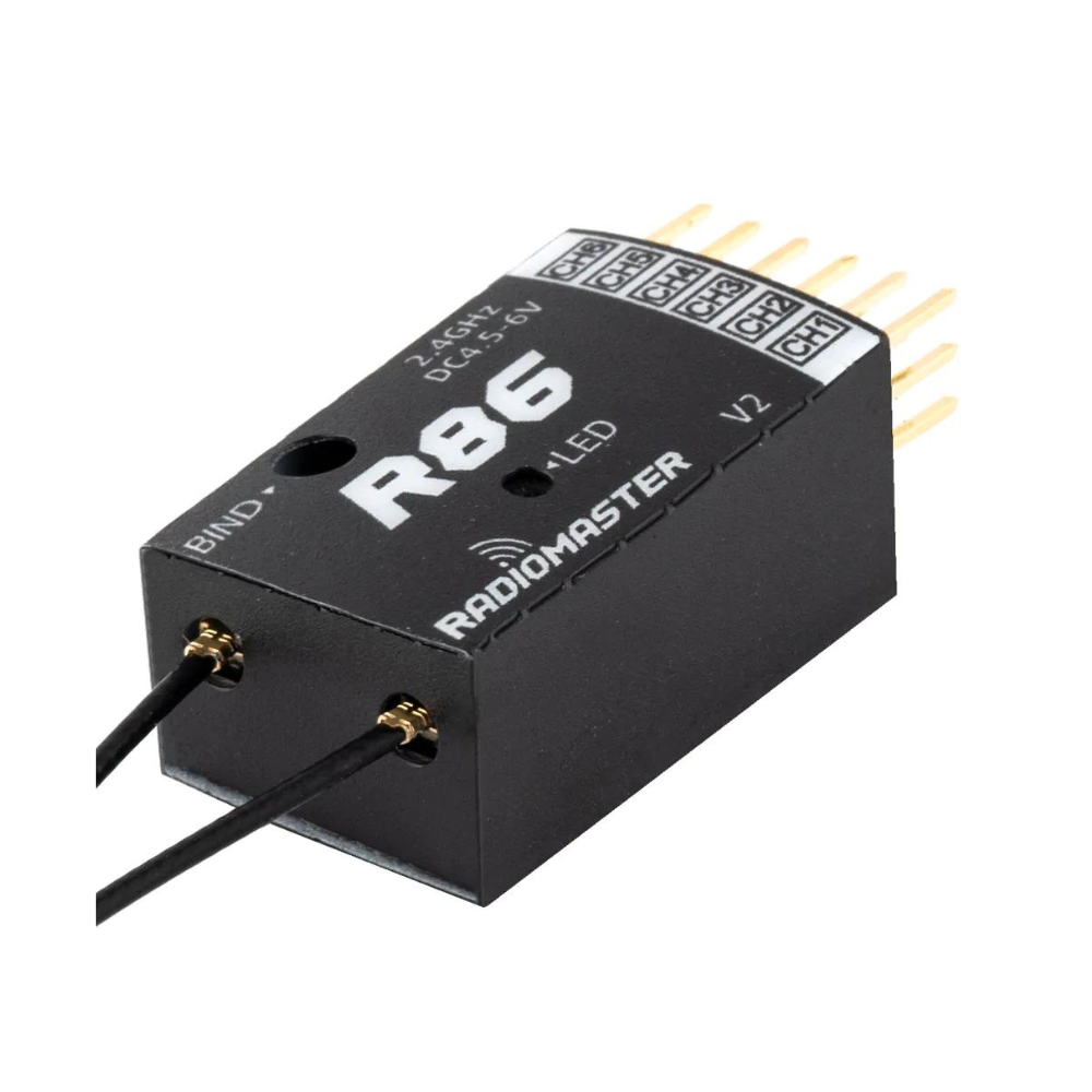 RadioMaster R86 V2 6CH Frsky D8/D16 + Futaba SFHSS Compatible PWM Receiver