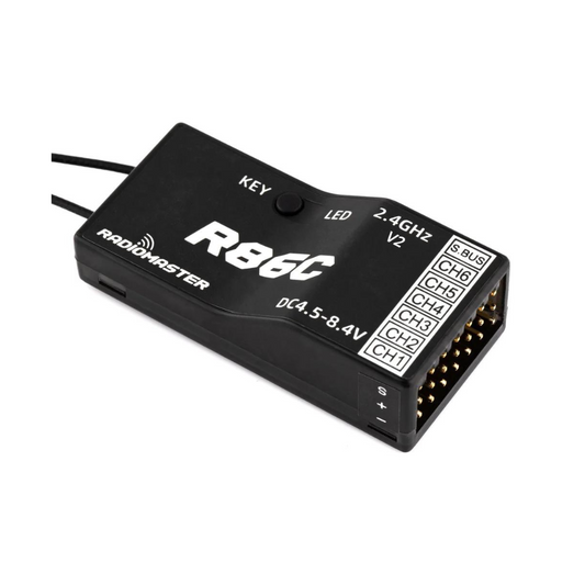 RadioMaster R86C V2 6CH Frsky D8/D16 + Futaba SFHSS Compatible PWM Receiver