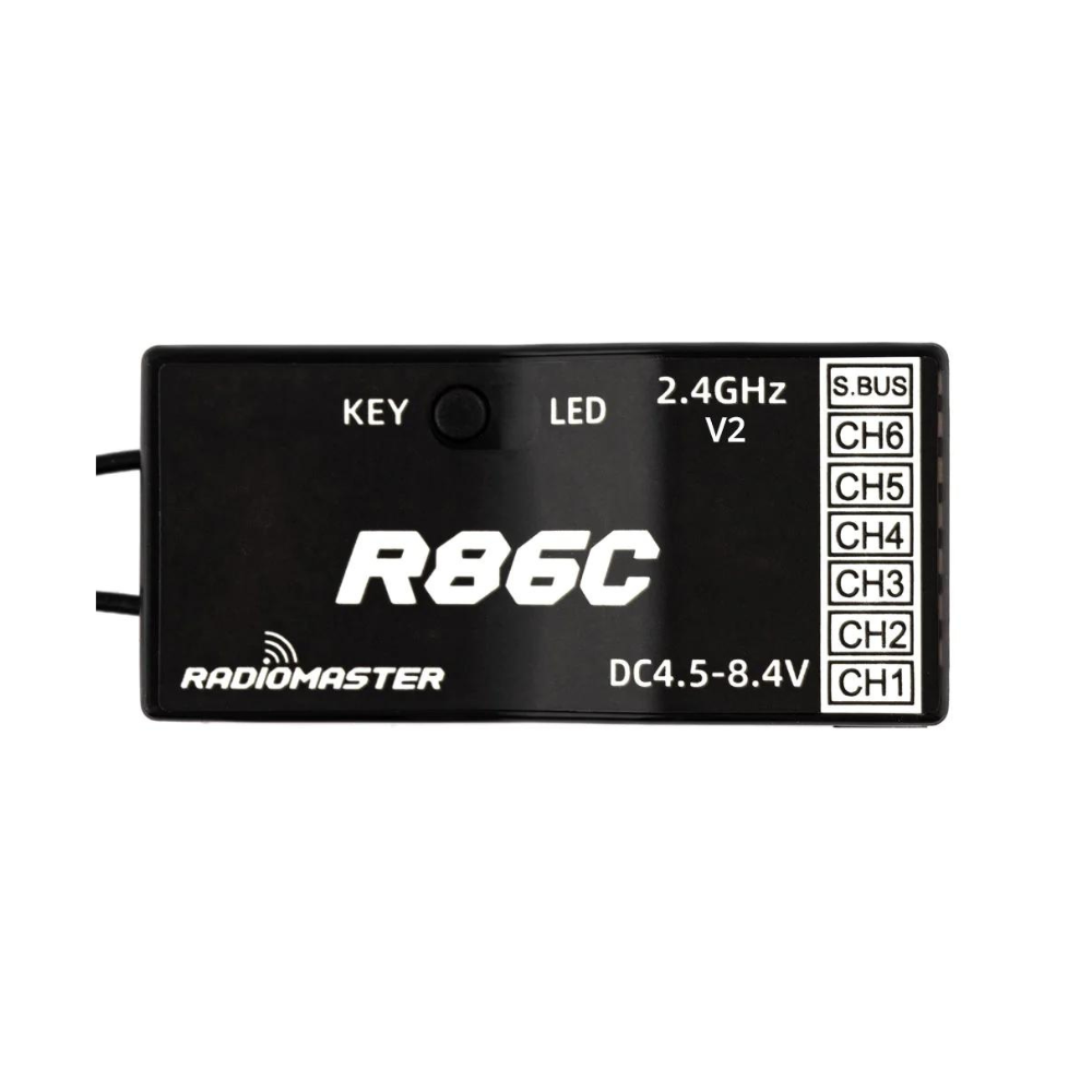 RadioMaster R86C V2 6CH Frsky D8/D16 + Futaba SFHSS Compatible PWM Receiver