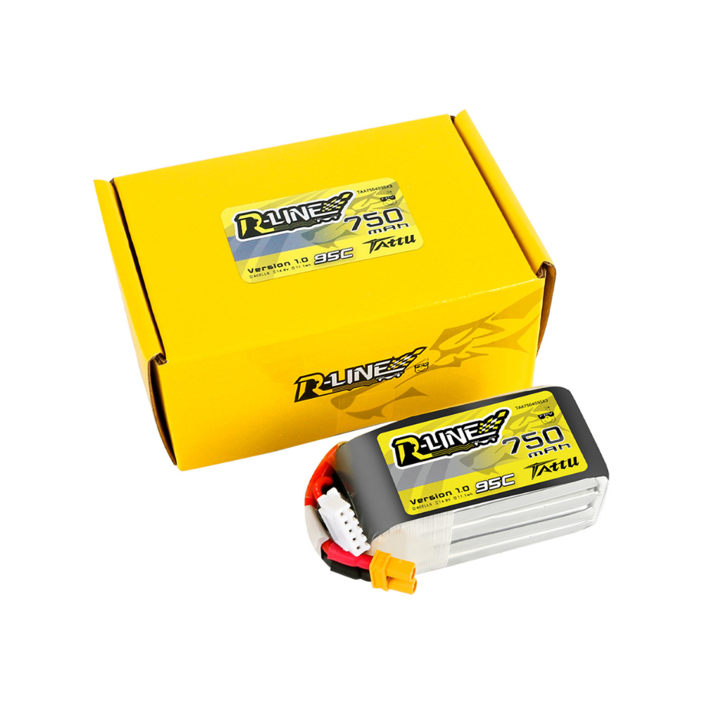 Tattu R-Line Version 1.0 750mAh 4s1P 95C LiPo Battery 