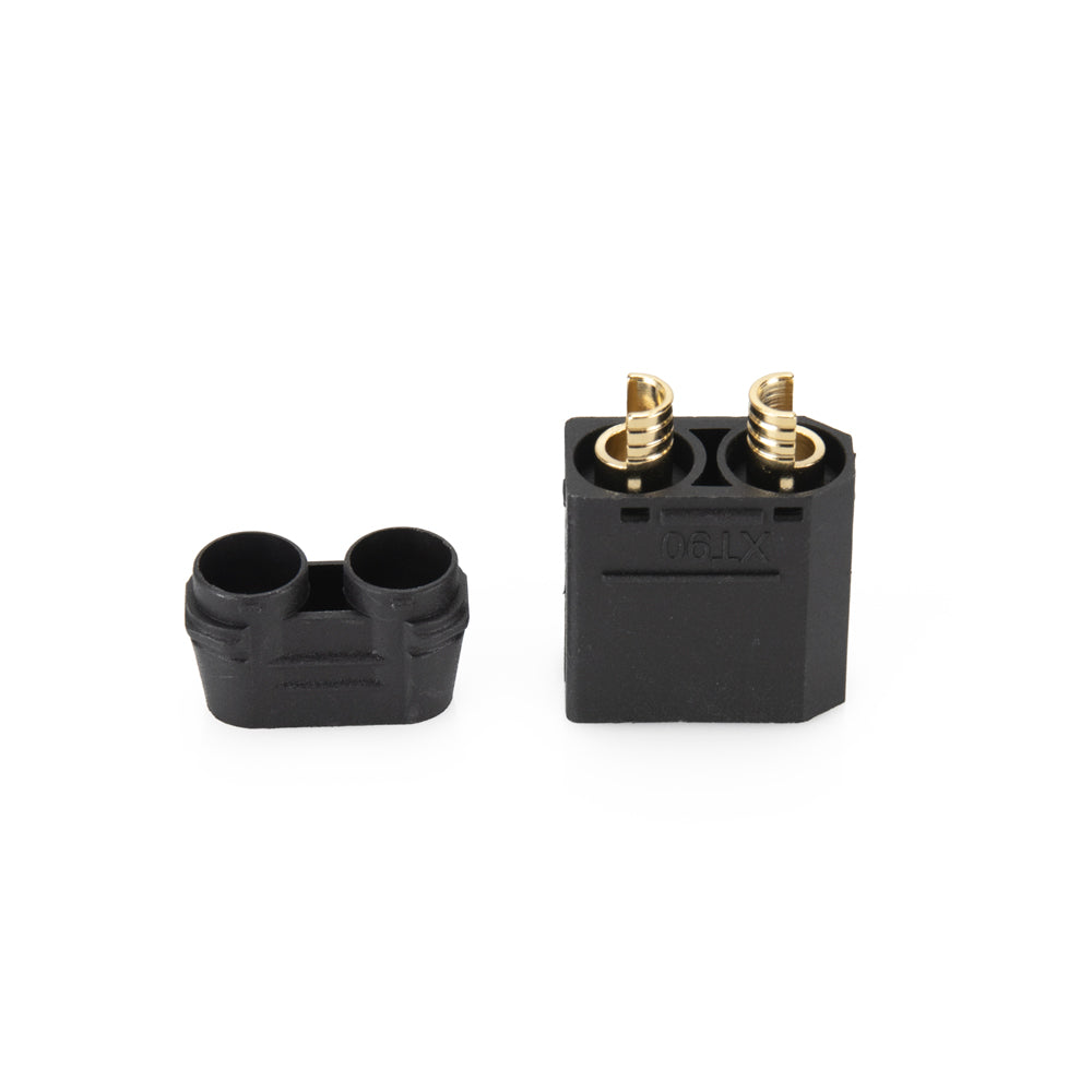 Amass XT90H Power Connectors - Male (Black - 5pcs)